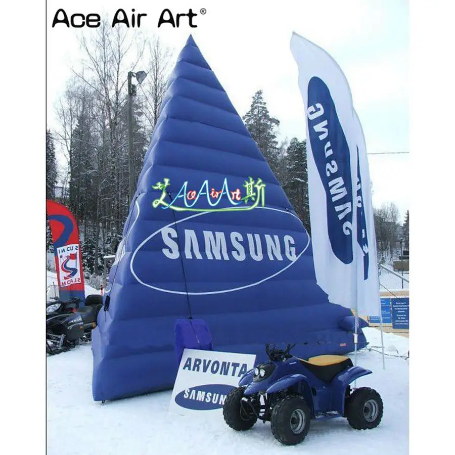 

Custom Inflatable Pyramid Architecture Model With Air Blower For Trade Show/ Advertising/Decoration Made By Ace Air Art