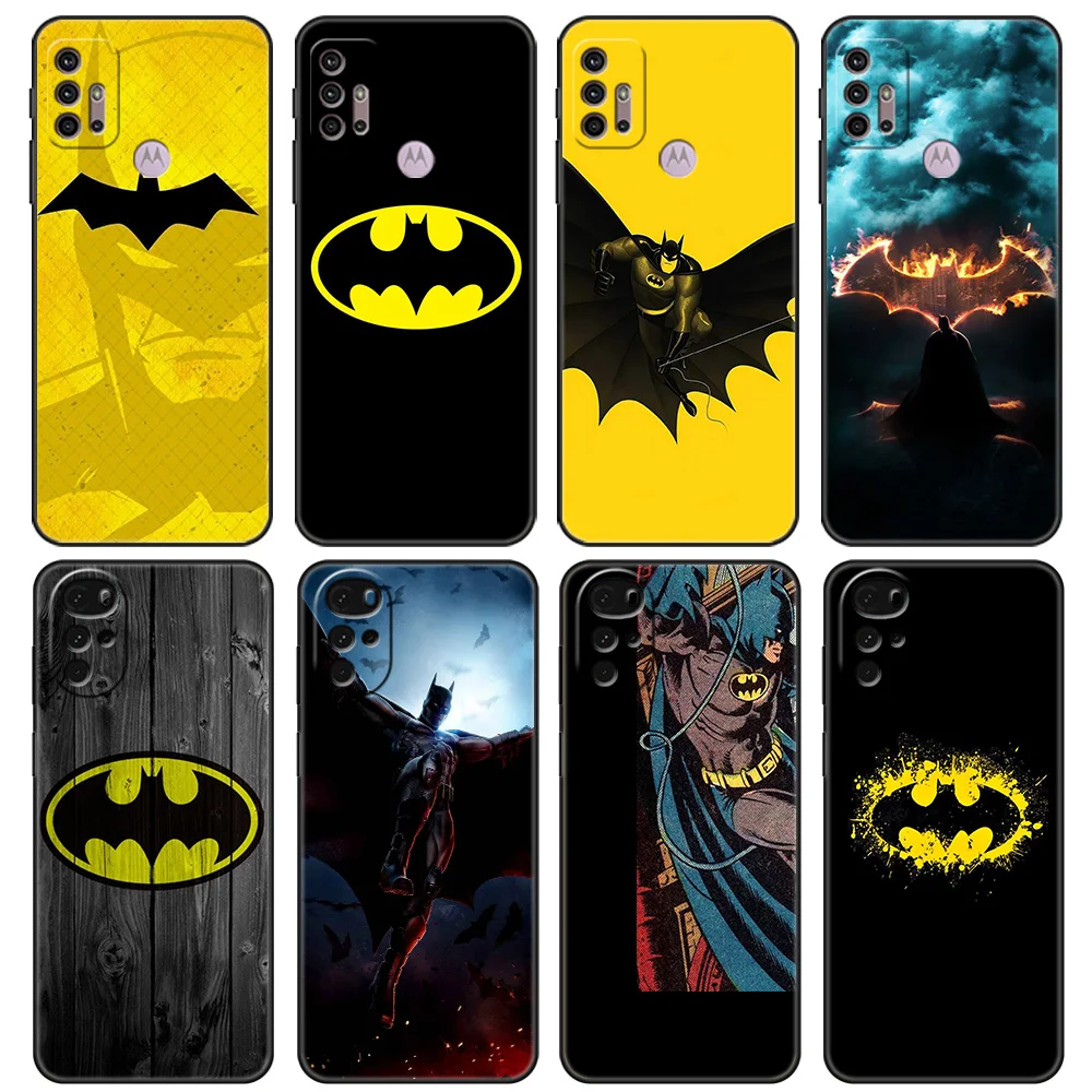 

Cool Batman Logo Case For Motorola G30 G9 G8 Play G60 G20 Edge 20 G50 One Fusion Plus G9Power Black Soft Phone Capas