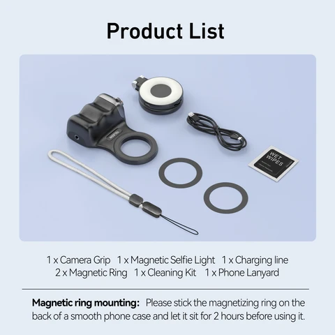 TELESIN Fun Shot Магнитная ручка для телефона