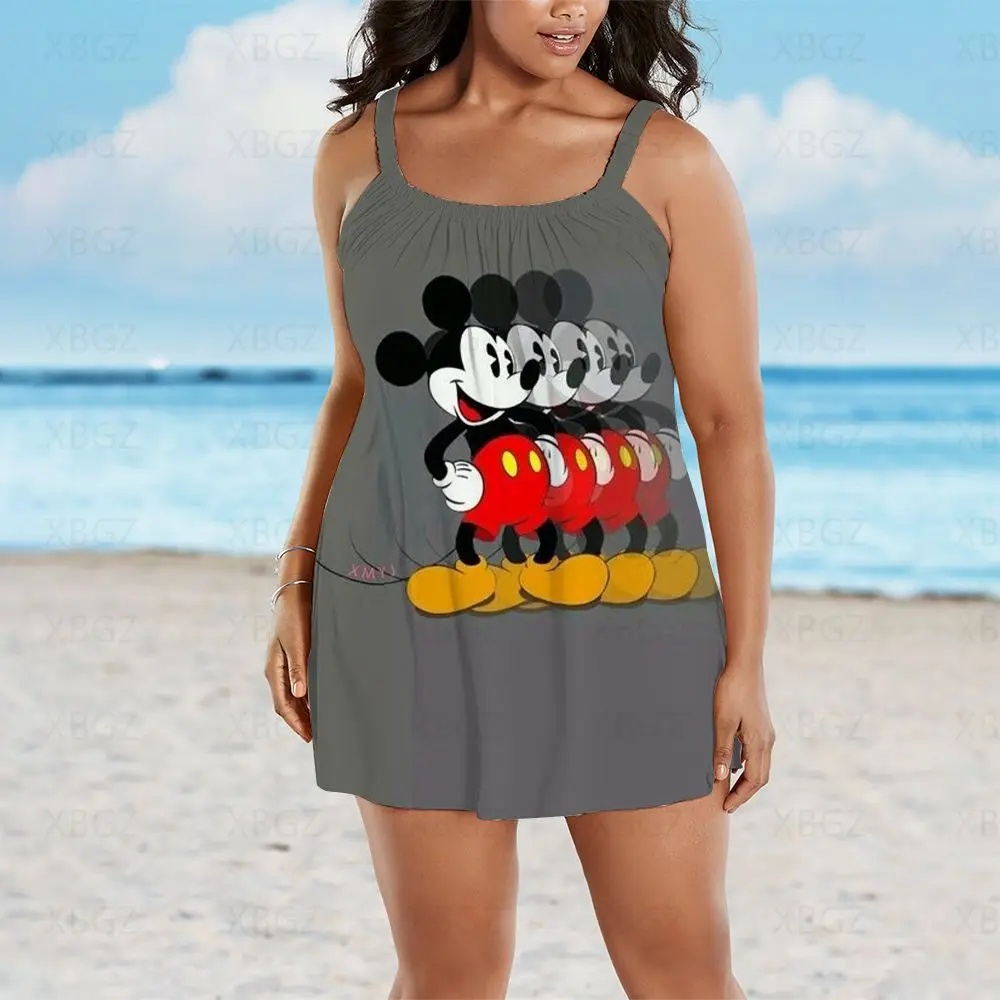 Elegant Dresses for Women Plus Size Summer Outfits Sexy Sling Chic Woman Dress Minnie Mouse 2022 Beach Disney Boho Mickey Loose