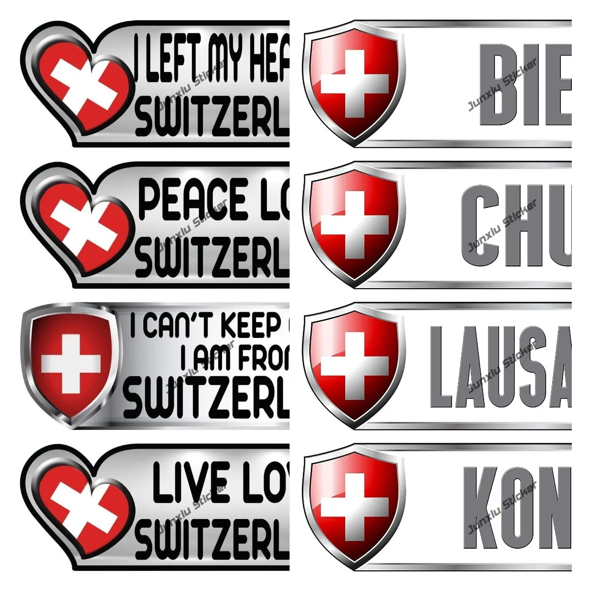 

Я оставил свое сердце в Швейцарии, страна, наклейка, наклейка на бампер для телефона, бампер, грузовик, окно, защита от царапин