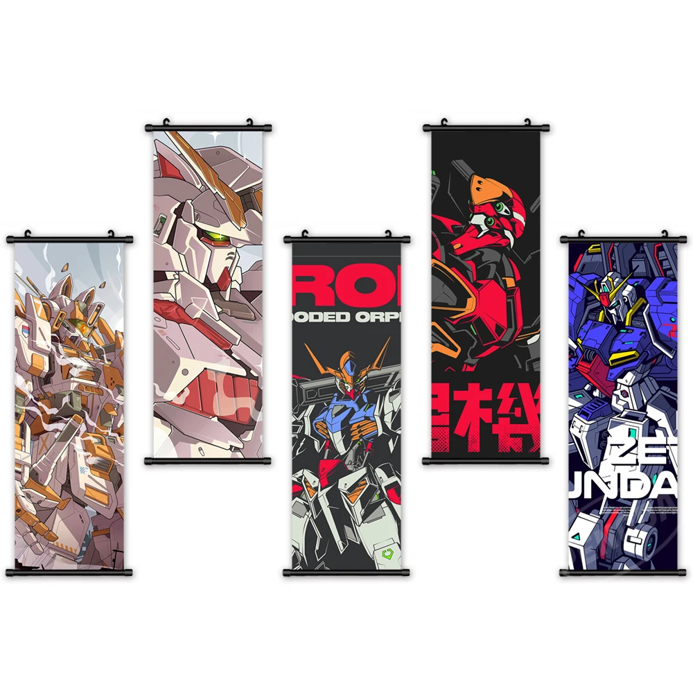 

Canvas Painting Japanese BANDAI Poster Wall Art GUNDAM Cartoon HD Printing Home Decorative Modern Living Room Modular Pictures