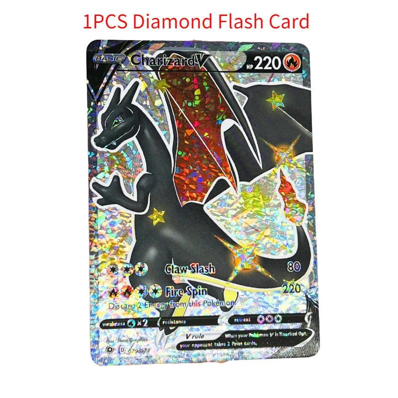 

Pokemon Vmax Charizard Rayquaza игрушки для хобби Коллекционная игра