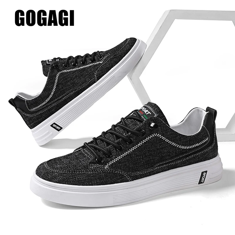 

New Men's Shoes Summer Comfortable Breathable Men Linen Canvas Shoes All-match Sneakers Male Casual Sports Flats Loafers 39-44