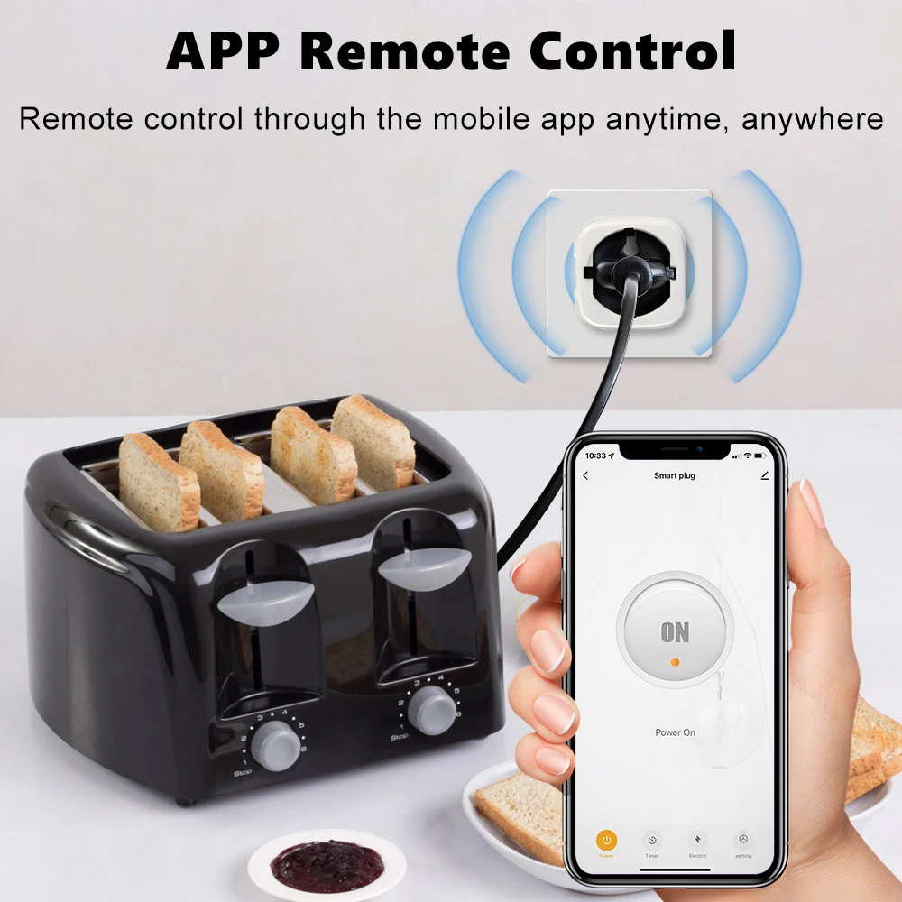 Умная розетка Tuya Zigbee британская 20A 16A с функцией таймера мониторинга энергии