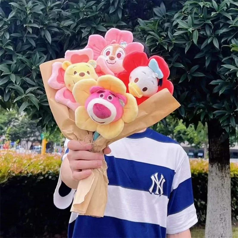 

Disney Donald Duck Chip Plush Toys Children Kawaii Winnie Losto Stuffed Toys Cartoon Plush Flower Birthday Gifts For Girlfriend