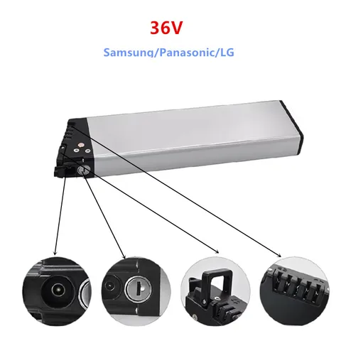 Аккумулятор для электровелосипеда Samsung Panasonic LG, встроенная Складная Скрытая батарея для электровелосипеда, емкость 36 В, емкость Ач, 14 Ач