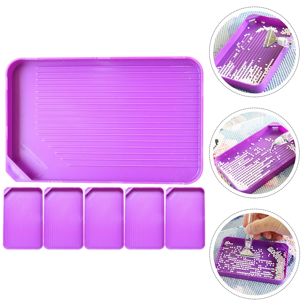 

6 Pcs Jewlery Tray Diamond Board Tray Bead Board Tray Jewelry Bead Tray Jewelry Diamond Tray