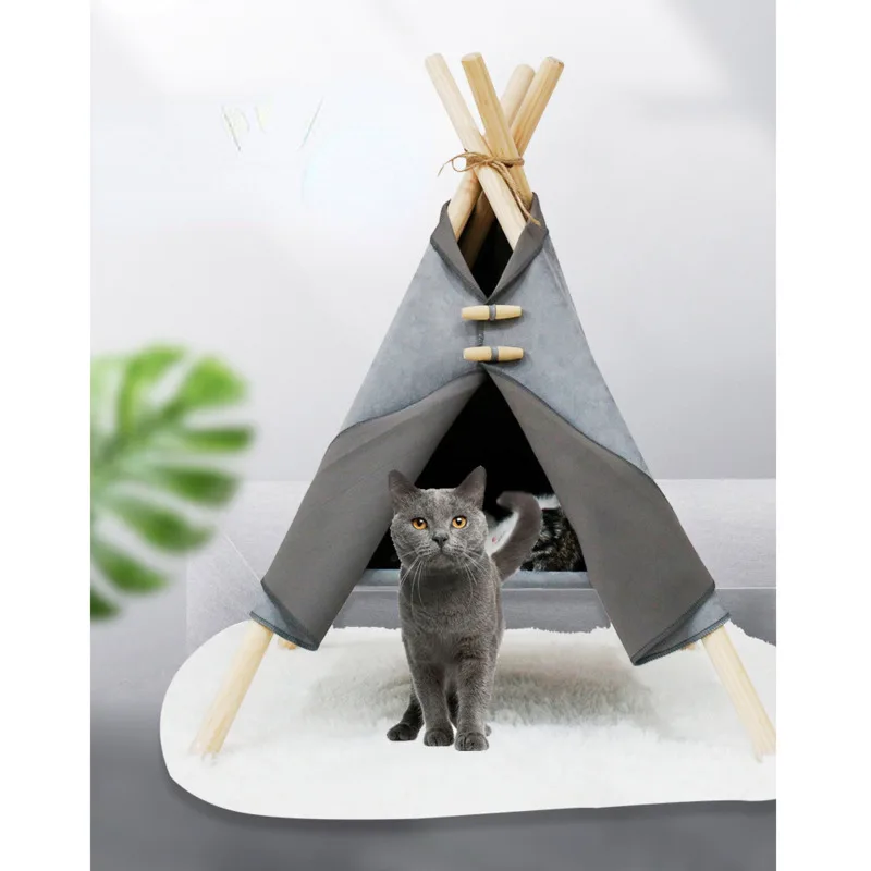

Pet Dog & Cat Bed Tent House Small Dog Cats Cute House-Portable Washable Dog Tents Nest For Puppy Pet Kitten