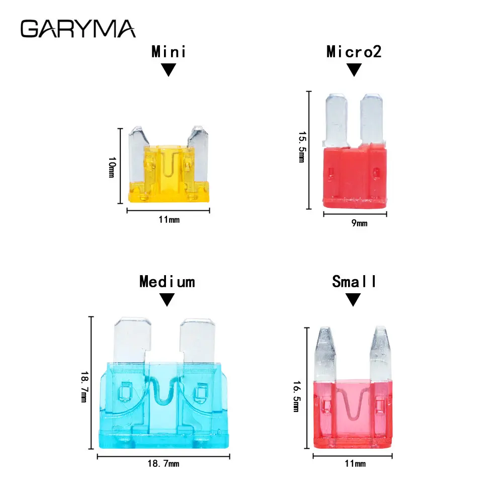 Набор предохранителей Micro2/Mini/малого/среднего размера в ассортименте 2/3/5/7