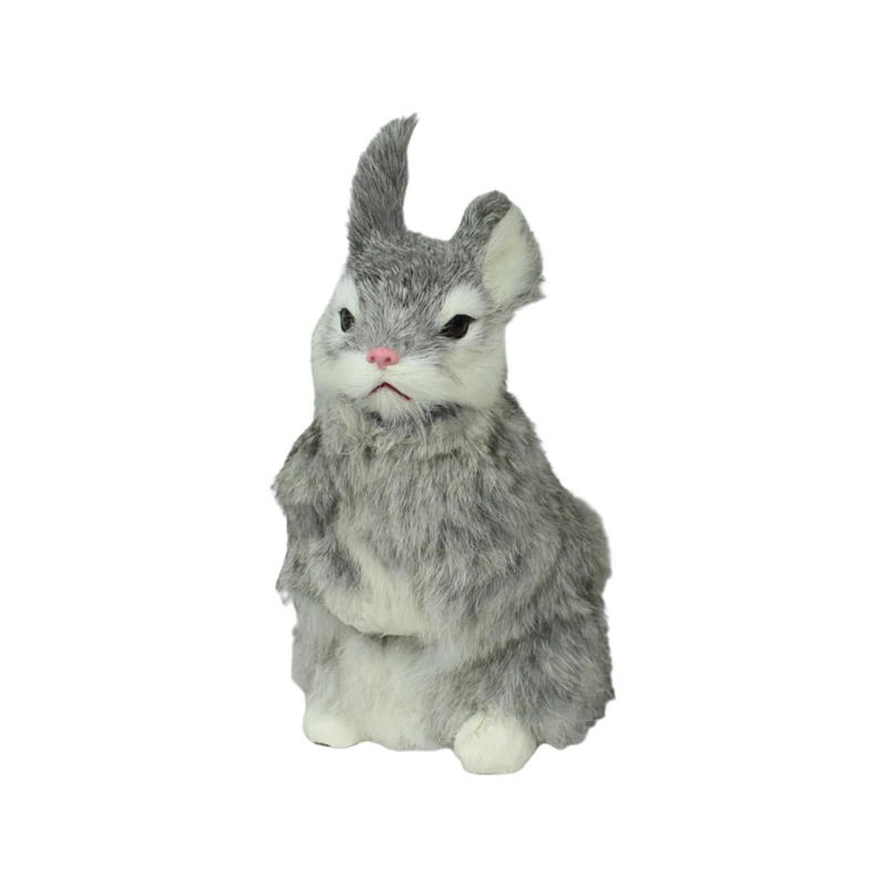 

Simulation Rabbit Doll Cute Rabbits Figurine Lifelike Animal Doll Plush Toy