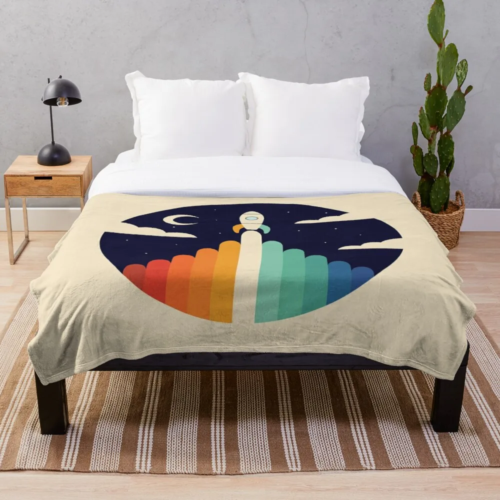 

Раскладное одеяло Rocket,Sky,Rainbow,Cute,Lovely, dreamsодеяло пушистое плюшевое пушистое мягкое шерпа-флис