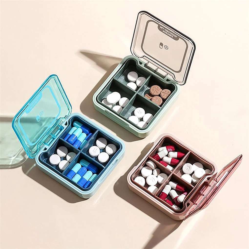 

Portable Mini Pill Box Dispensed Pill Box for Outdoor Travel Dispenser Daily Tablets Indoor Outdoor Organizer