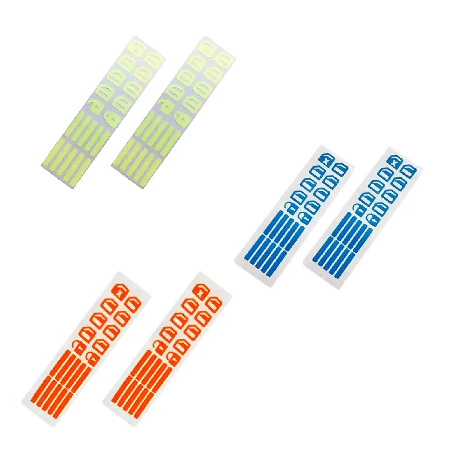 2 шт. светящиеся автомобильные наклейки на стекла и двери