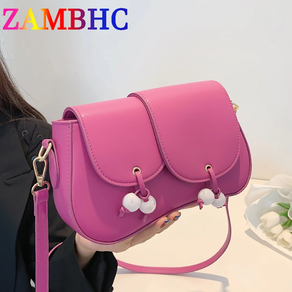 

Fashion Tassel Women's Small Handbag Soft Leather Side Shoulder Bag Luxury Designer Brand Corssbody Bags 2022 Trend Female Purse
