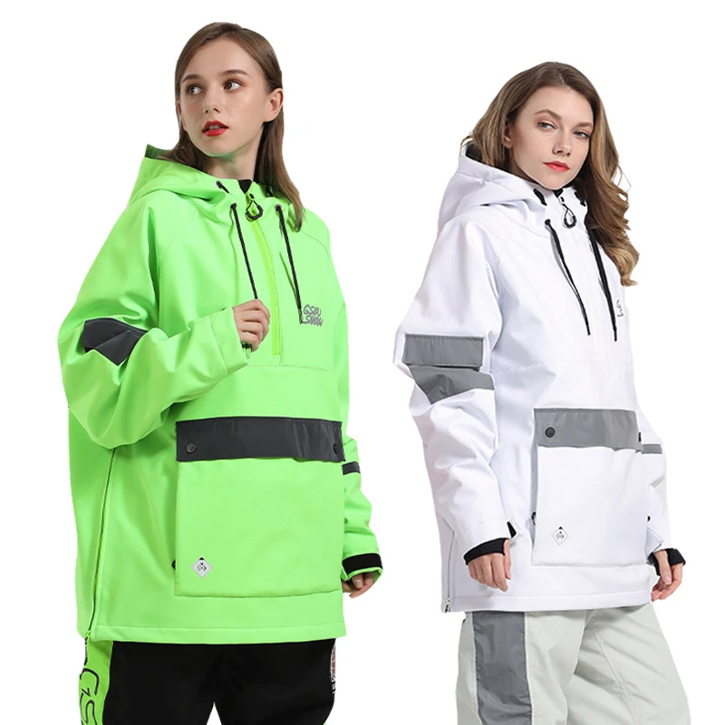 Men and Women Couple Ski Suit Windproof Waterproof Ski Jacket Snow Pants Outdoor Skiing Snowboarding Wear Winter Sports Outfit