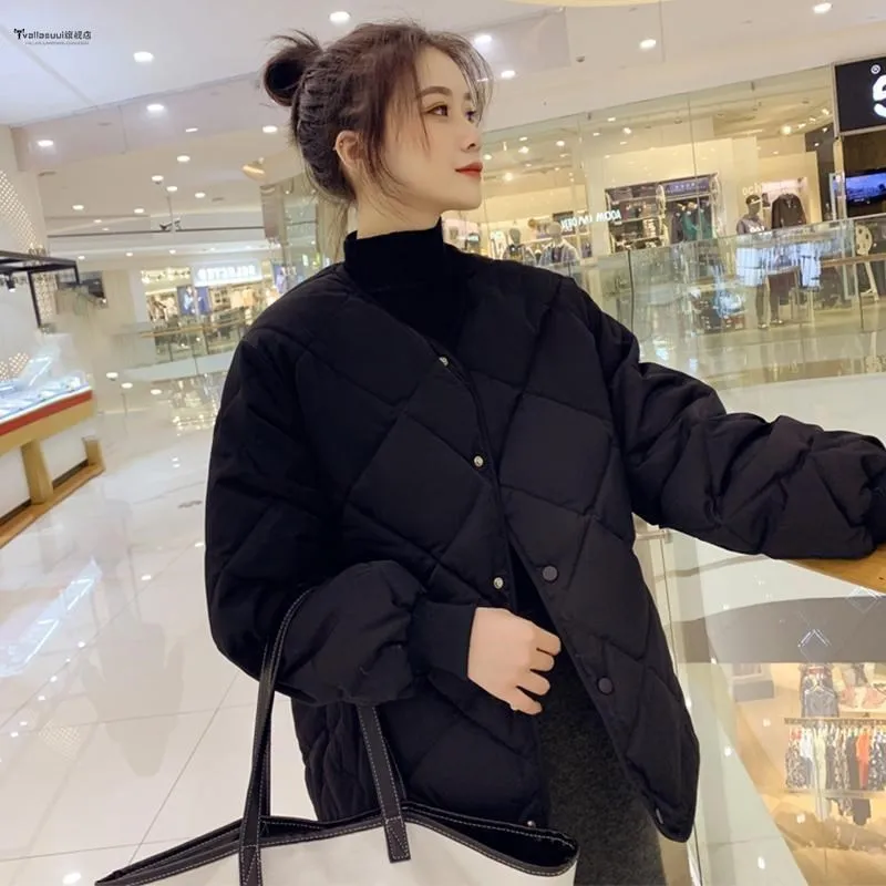 2025 зимняя теплая короткая куртка пуховые хлопковые пальто топы женские