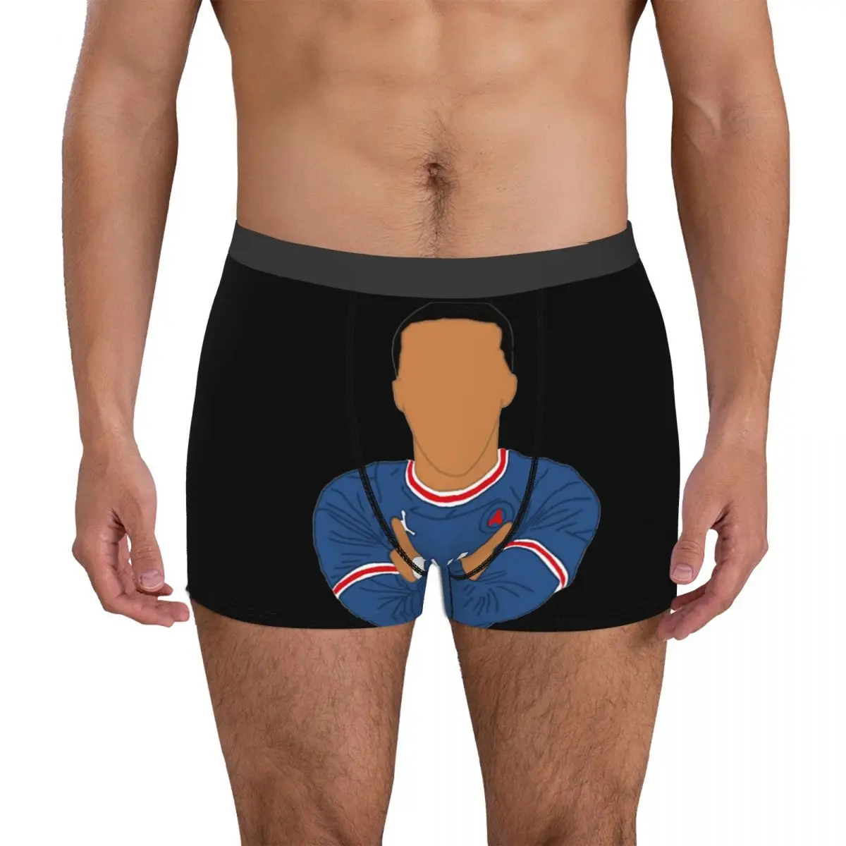 

Exotic Skivvy France Football Team Kylianer And Mbappﾩ And Mbappe Summer Wearable Men's Boxer Briefs Graphic Football Player