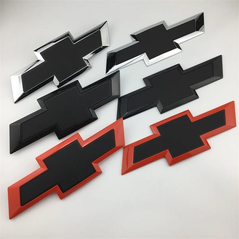 

29.5x9.7CM 3D For Bowtie Front Grille Tailgate Rear Emblem for Silverado SOLERAD pickup Car Sign 1pc