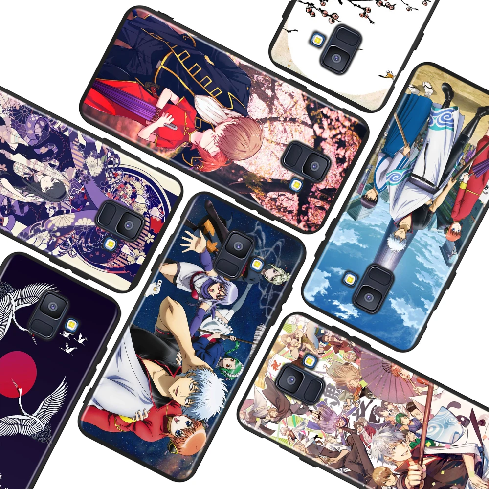 

Popular GINTAMA Amine For Samsung Galaxy A9 A8 Star A750 A7 A6 A5 A3 Plus 2018 2017 2016 Black Phone Case Soft Cover