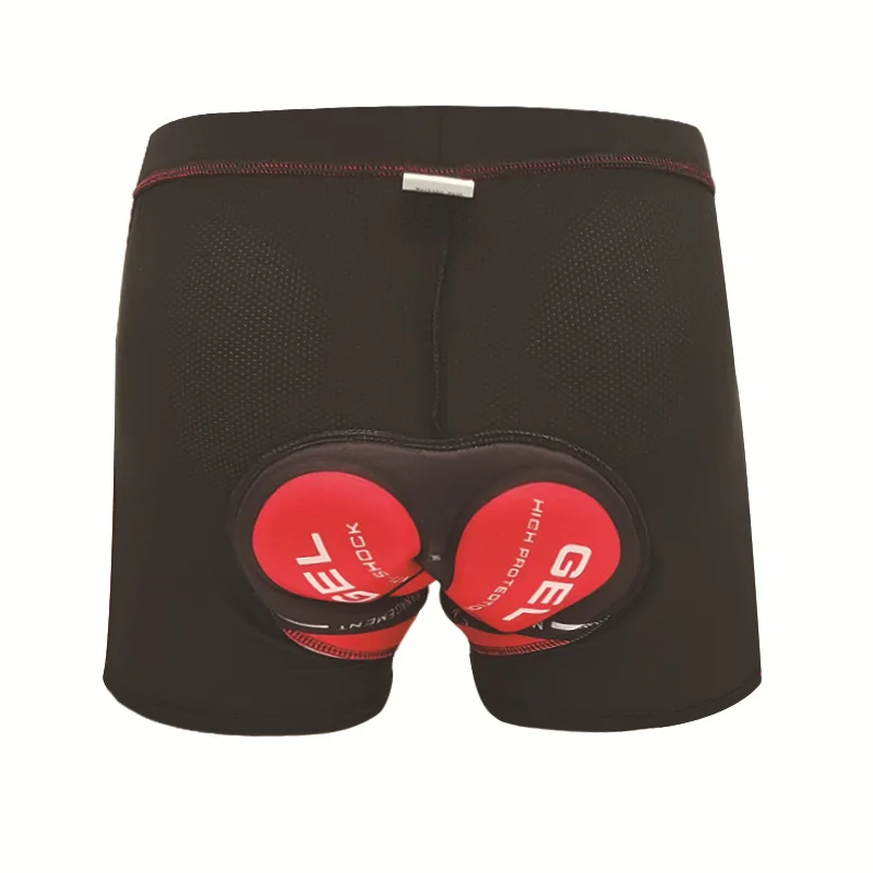 

Unisex Black Bicycle Cycling Shorts Solid Comfortable Underwear Sponge Gel 3D Padded Bike Cycling Shorts Silicone Seat Cushion