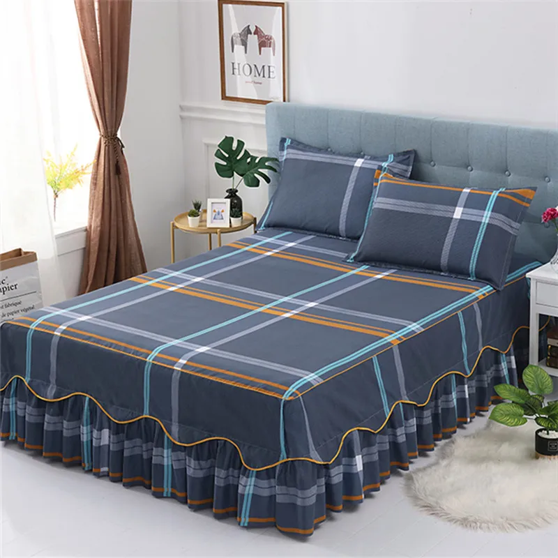 

3Pcs Sheet for bed set Printing Bed Linens For Home Elastic fitted sheet sets bed sheets and pillowcases Bedsheet 2 Seater