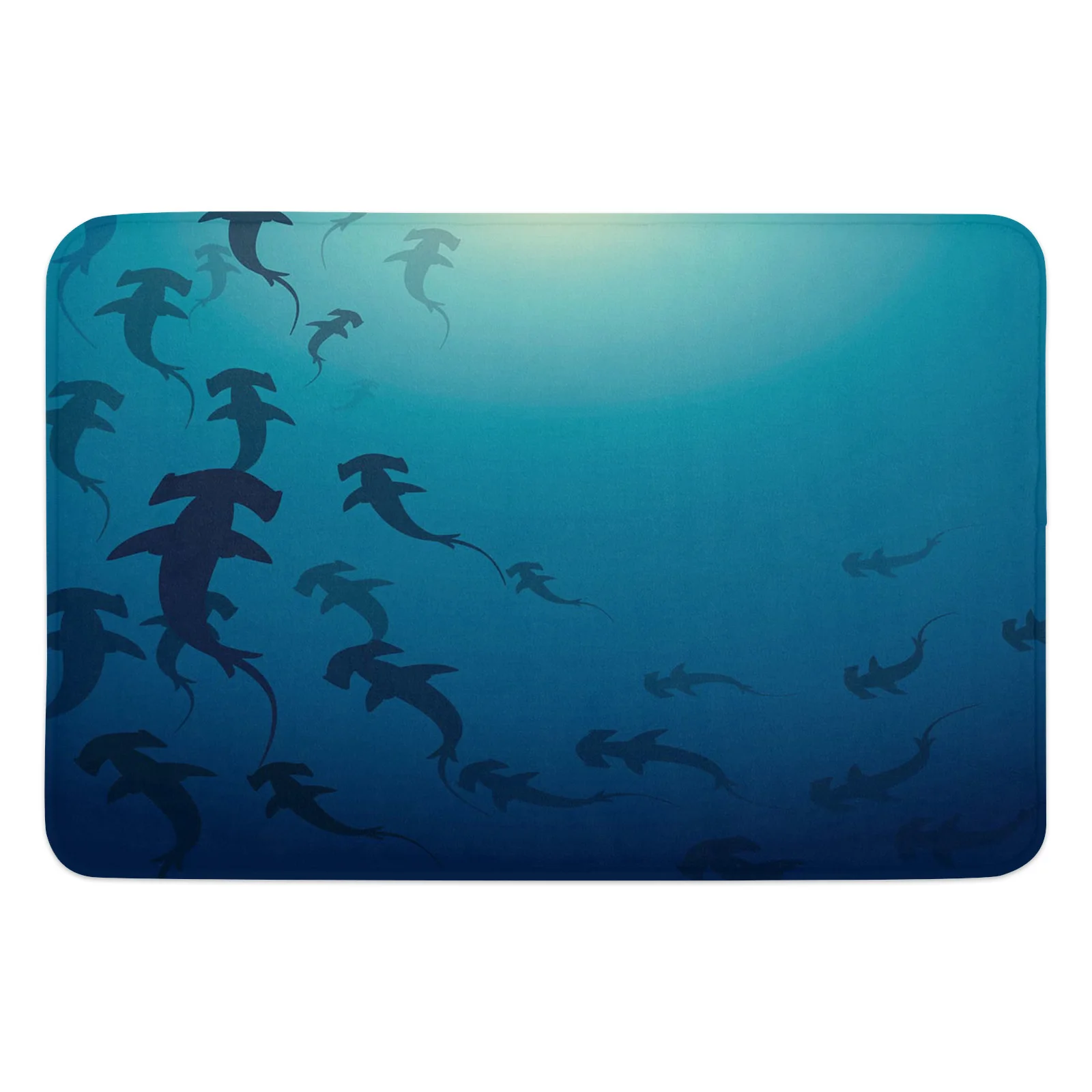 Глубоководный морской Акула Морская жизнь домашний дверной коврик Украшение