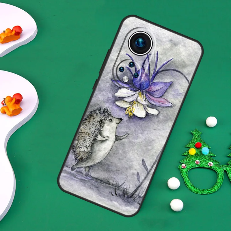 Kawaii маленький ежик цветной чехол для Huawei Honor Magic 5 Lite X7 X8 X9a 50 70 P20 P40 P30 Pro P Smart Nova 9 5T