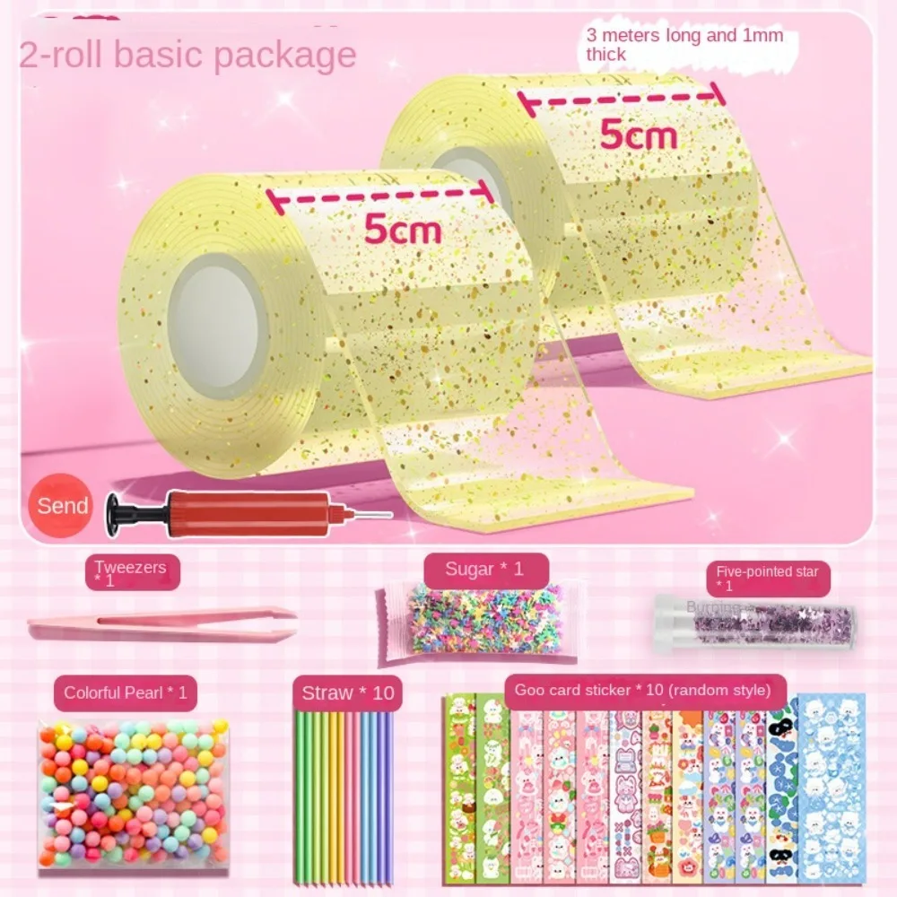 

2PCS 1.97 x 9.9ft Toy Kit Double Sided Bubble Balloon DIY Craft for Kids Adults Party