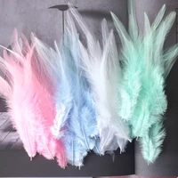pink rooster feather natural chicken feathers decor fly tying accessories crafts for needlework and handicraft dersses musilm