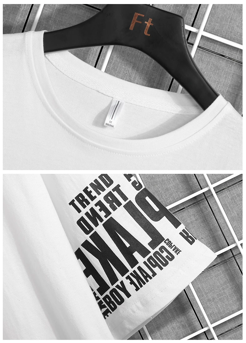 2023 Casual Mens Set Round Neck Short Sleeve Cotton Tshirt and Shorts Fashion Two Piece Set Male Trendy Streetwear Sports Suit