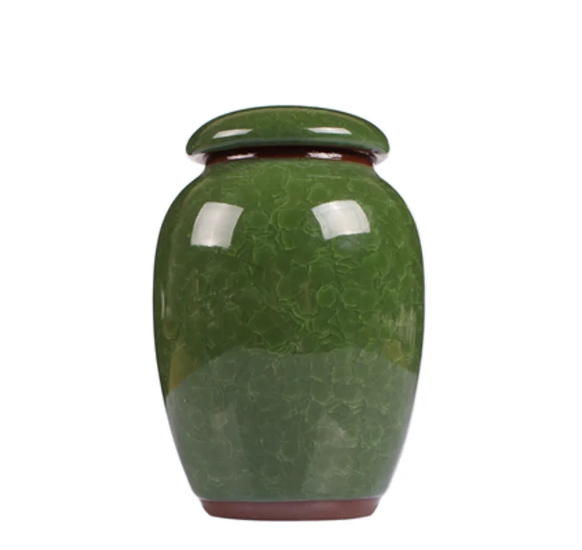 Маленькая компактная керамическая чайная коробка с трещинами для льда