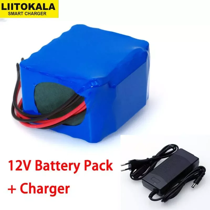 

2023New Liitokala 12V 11.1V 20000mAh 18650 lithium battery miner's lamp Discharge 50A 600W xenon lamp batteries with PCB+ 3A