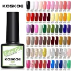 Розовый Зеленый Гель-лак KOSKOE, полуперманентные гибридные лаки для ногтей, маникюр, базовое и верхнее покрытие, Гель-лак для ногтей с эмалью