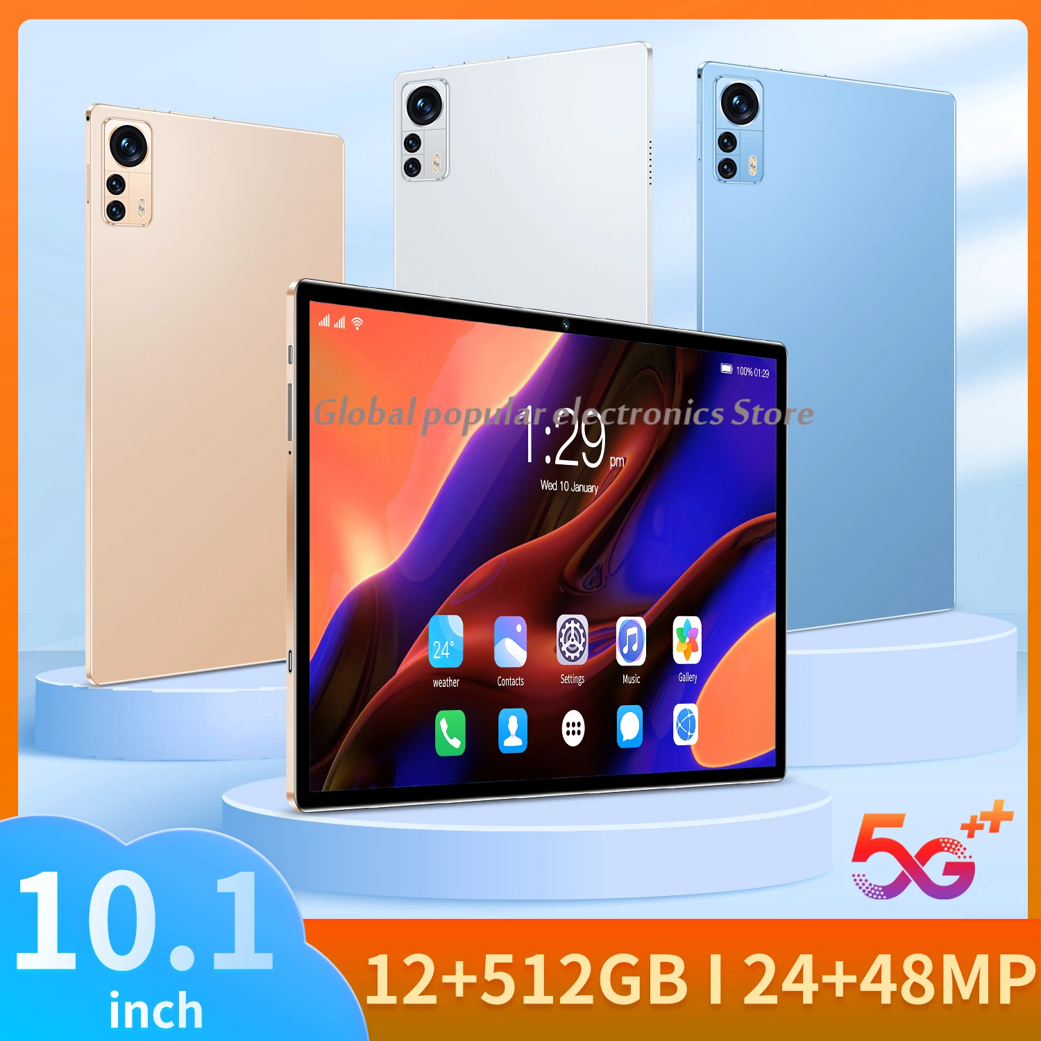 

2023 New Global Version Tablet Android 12.0 Pad 6 Pro 12GB+512GB Snapdragon 870 Tablets PC 5G Dual SIM Card or WIFI HD 4K Mi