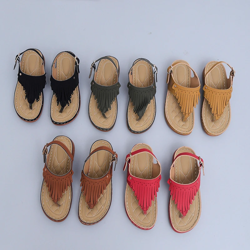 

Large Size Sandals Women's 2022 Summer European and American Style Pinch-toe Clip-on Buckle Belt Thick-soled Women's Shoes
