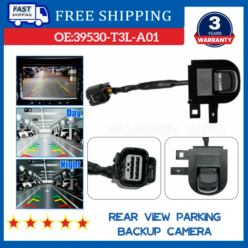 

39530-T3L-A01 Резервная камера заднего вида для Honda Accord Coupe EX/EX-L, модель 2013 2014 2015, простая установка OEM 39530T3LA01