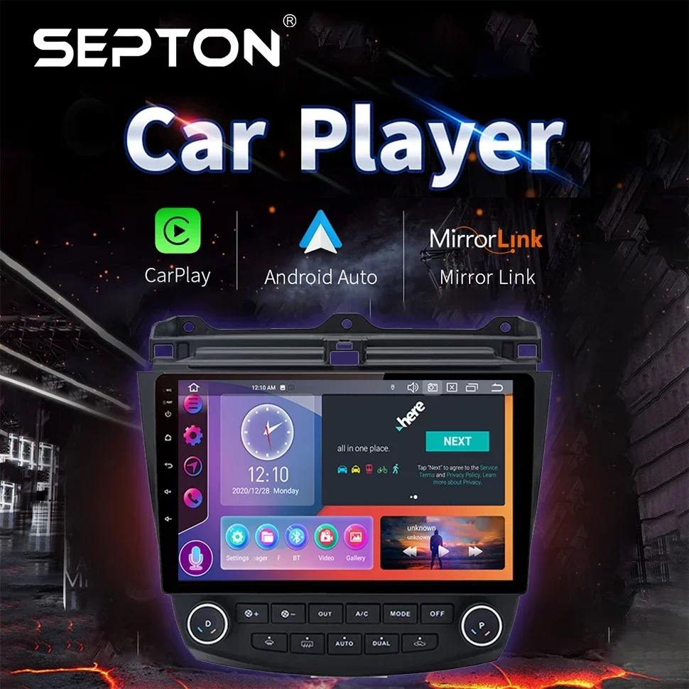 Автомобильный радиоплеер SEPTON для Honda Accord 7 2003-2008 2din GPS Стерео Automovie Мультимедиа 4G