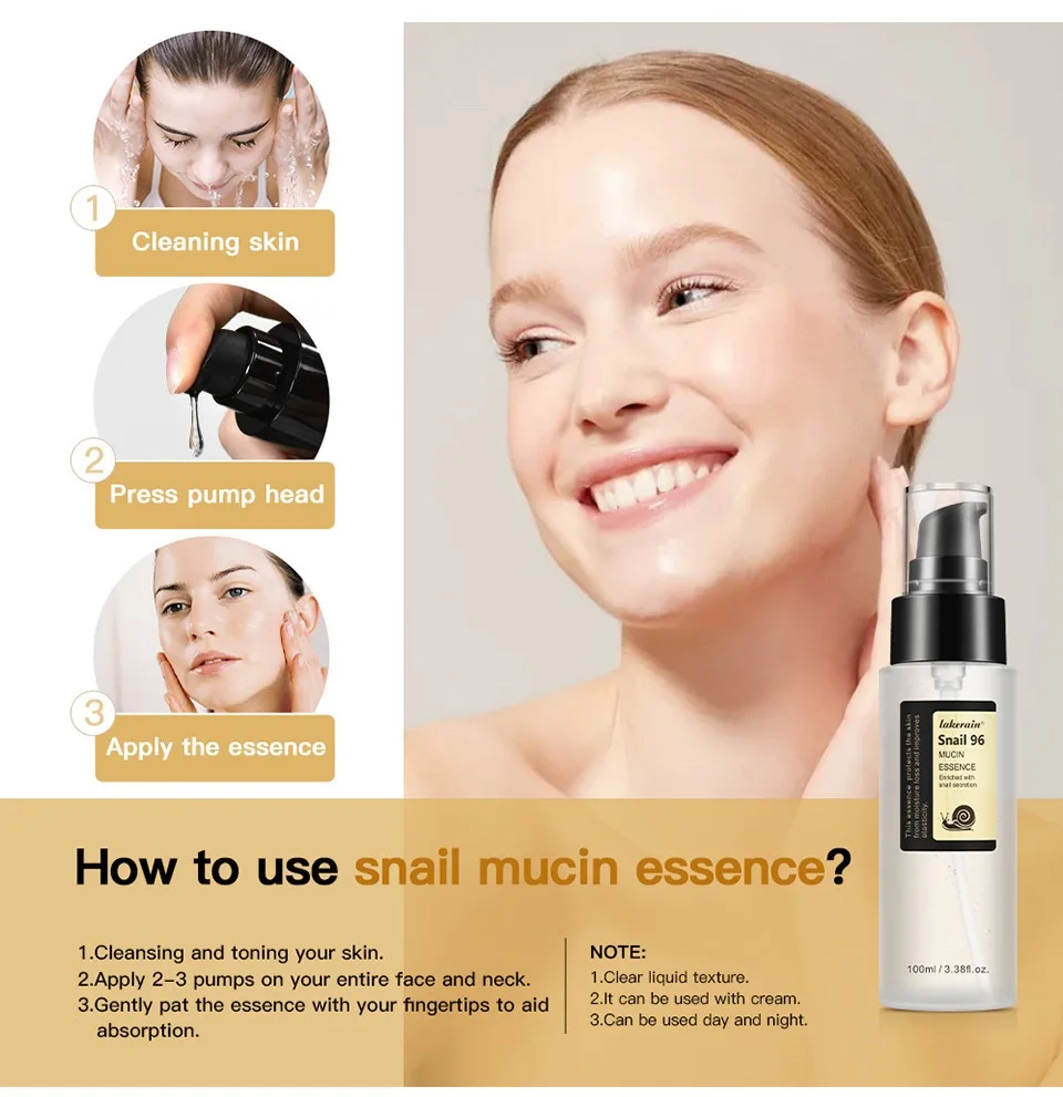 Новая муцин улитки 96% коллагеновая мощная эссенция увлажняющая сыворотка для