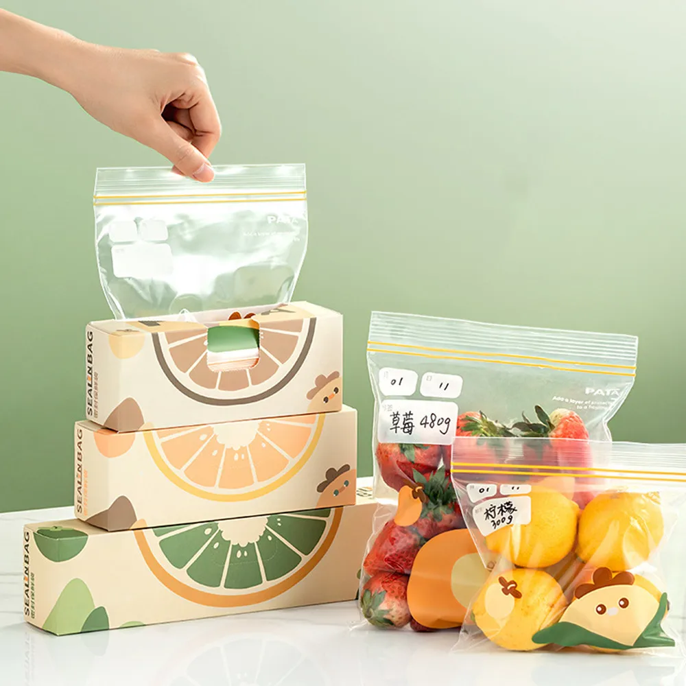 

Refrigerator Fresh-Keeping Bag Food Sealed Transparent Household Fruit And Vegetable Food Freezing Special Thickened Ziplock Bag