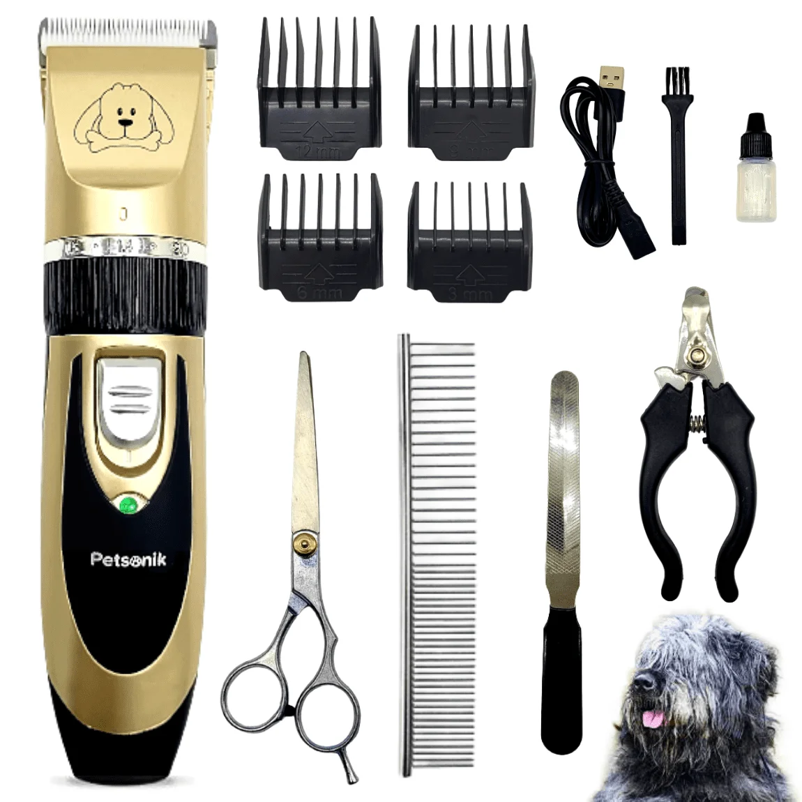 

Rechargeable Pro Cordless Pet Clipper, Grooming Set