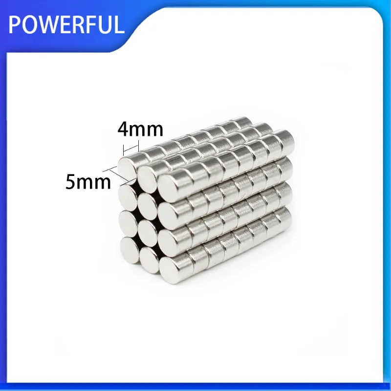 

20/50/100/200/300/500PCS 5X4 Round Small Permanent NdFeB Powerful Magnetic magnet N35 5x4mm Neodymium Magnet Strong Disc 5*4 mm