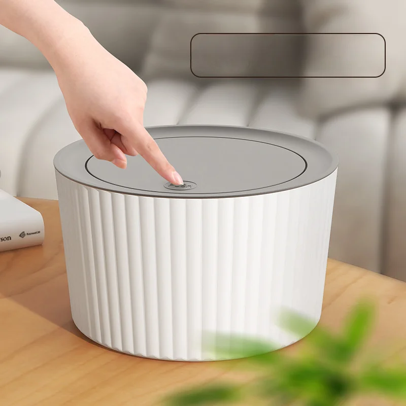 Оригинальная маленькая офисная корзина для бумаги с откидной крышкой в