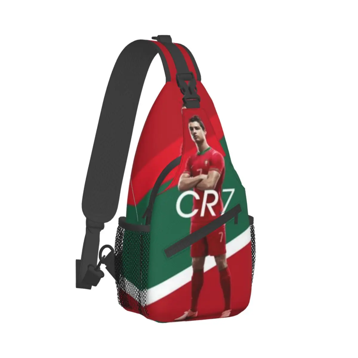 

Маленькая слинг-сумка Cr7 для футбола Криштиану Роналду, нагрудной кросс-боди слинг на плечо, походный дорожный рюкзак, ранец с узором