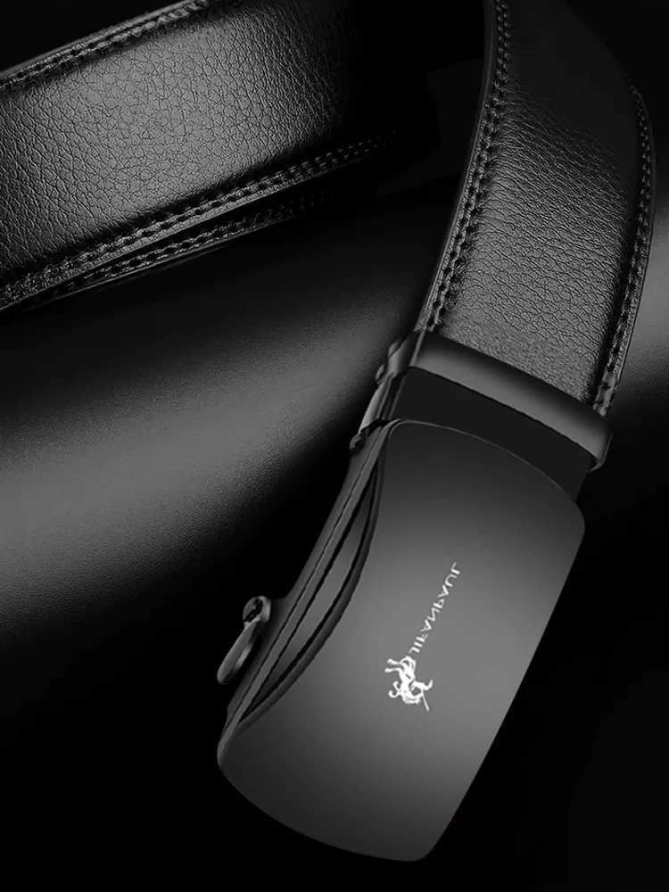 Ремень мужской с автоматической пряжкой люксовый пояс металлической