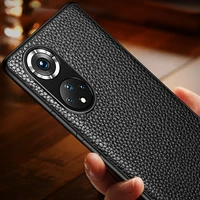 business leather thin back case for honor 50 honor50 pro pebbled pattern para cover for honor 50 se