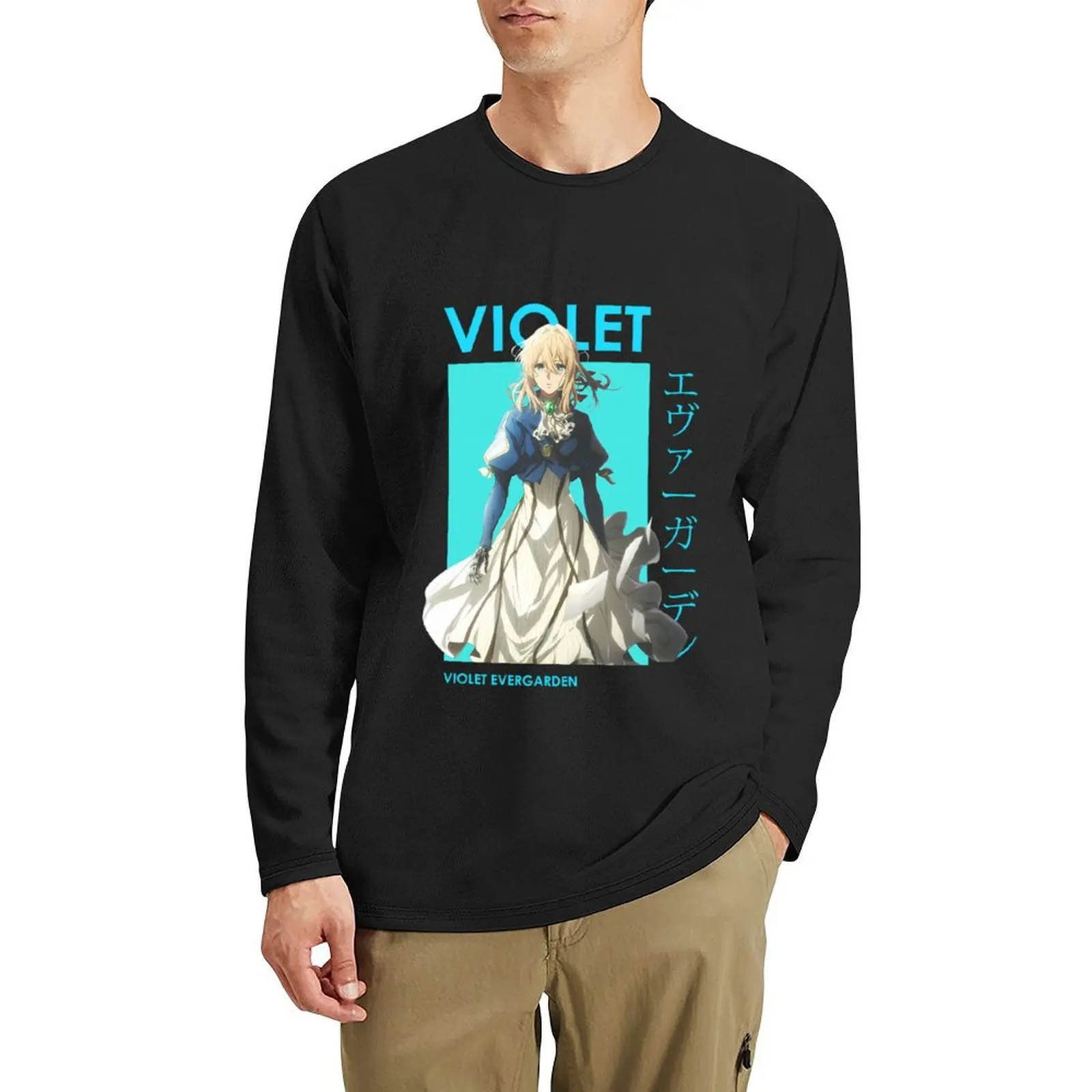 Виолет Эвергарден аниме длинная футболка большие футболки рубашка с животным