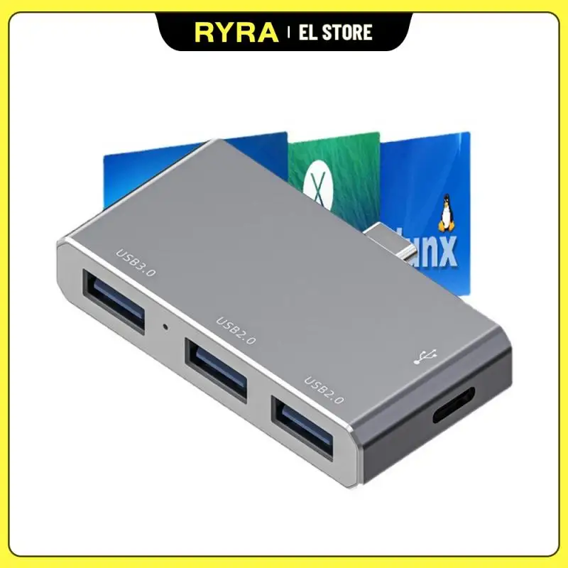 

Плата расширения RYRA Type-c на Usb3.0 2,0, штатив 4 в 1 из алюминиевого сплава, широкоформатный концентратор 5 Гбит/с, высокоскоростные компьютерные аксессуары