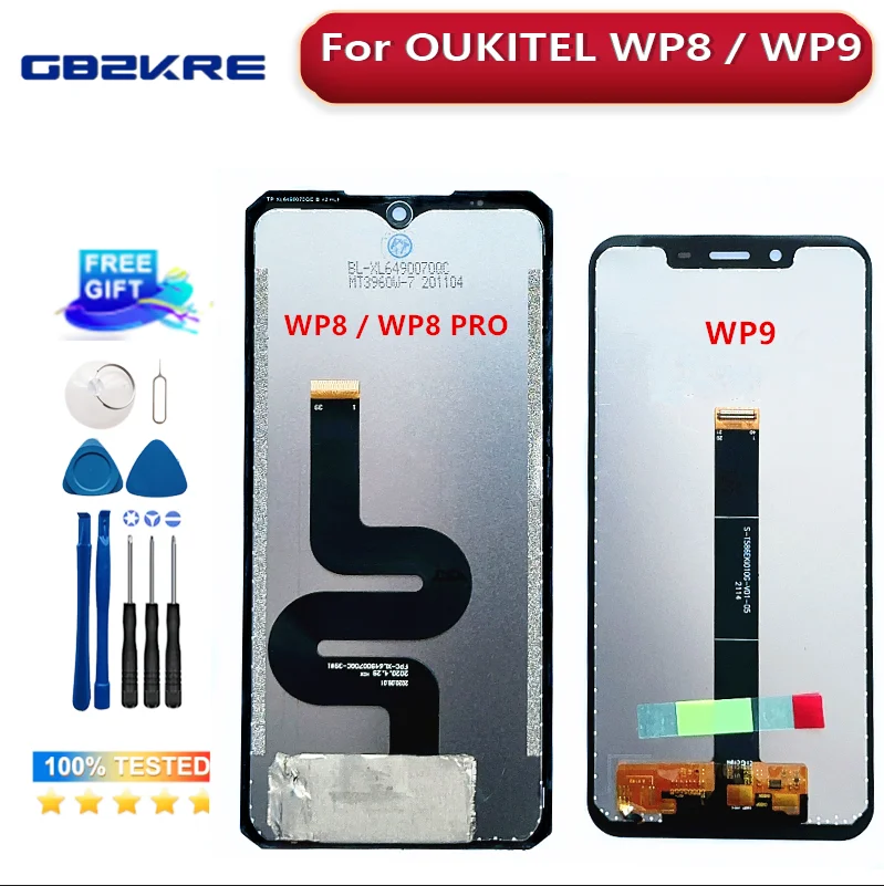 ЖК-экран в сборе для Oukitel WP8 WP8 Pro WP9, 6,49 дюйма