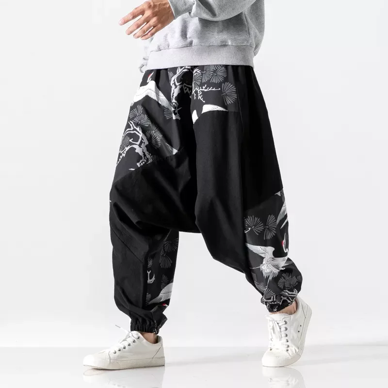

2023NEW New Men's Harem Pants Korean Style Harajuku Streetwear Men Jogger Sweatpants Loose Casual Male Streetwear Trousers